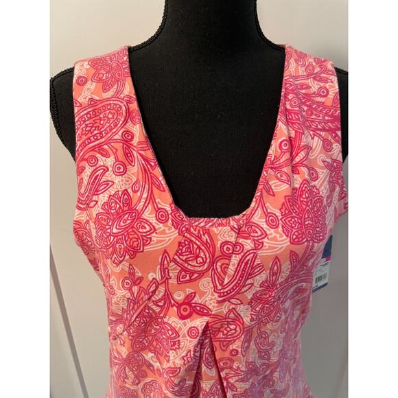 NordicTrack athletic racer back LARGE new build in bra floral yoga pink orange - Picture 2 of 14
